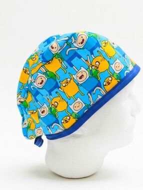 Adventure Time, Skull Cap, Scrub Cap, Chemo Hat